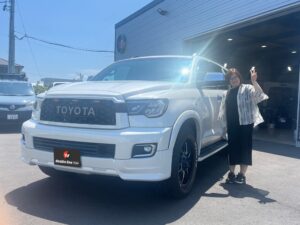 岐阜県C様｜TOYOTAセコイアプラチナムのご納車 サムネイル画像