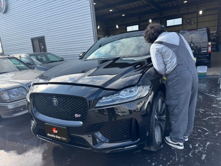 ジャガーFペイス｜ラッピング剥がしとコーティングなどのご依頼